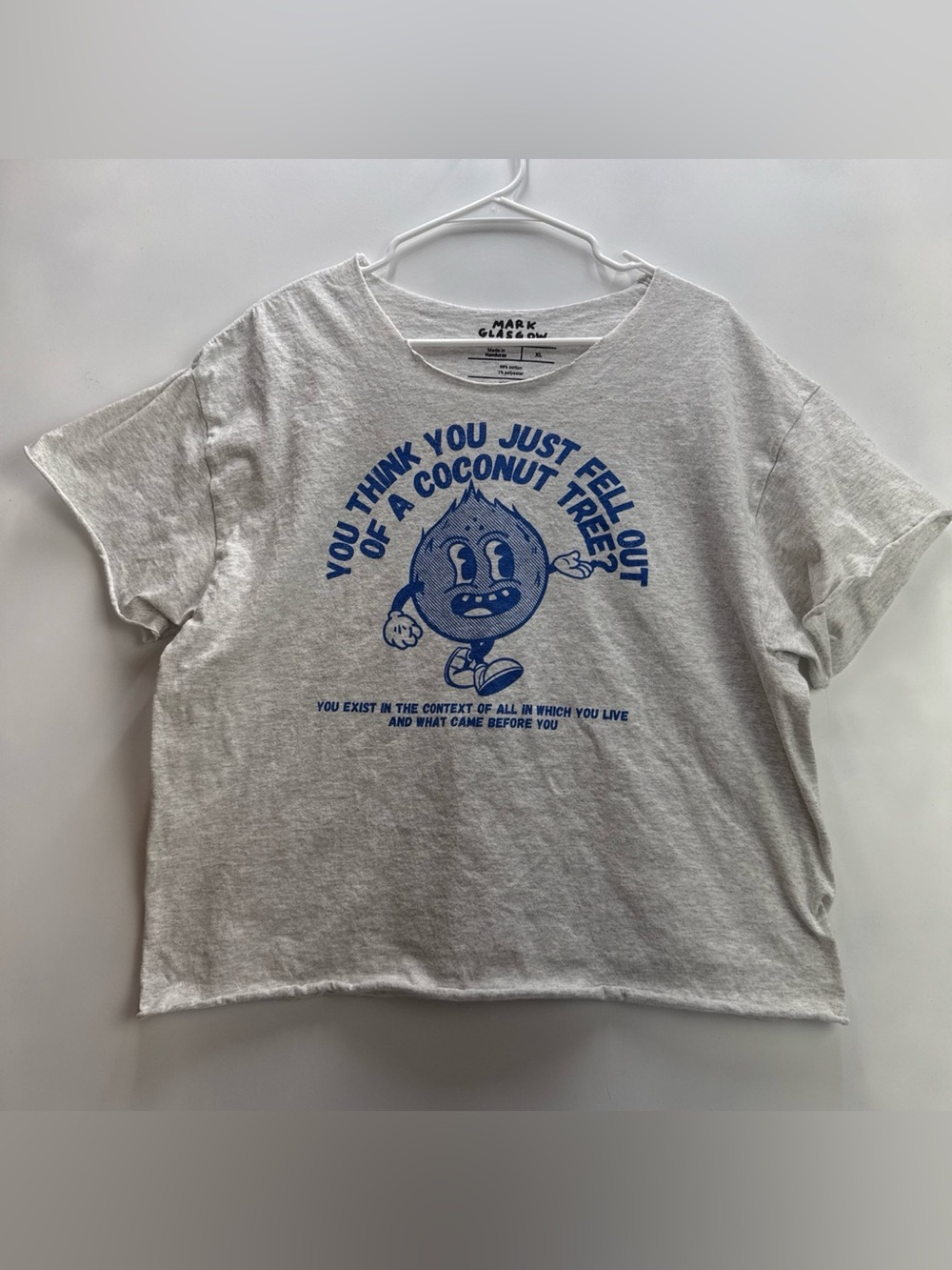 Mark Glasgow Women’s White Funny Graphic T-Shirt
